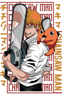 Chainsaw Dark Anime Vector